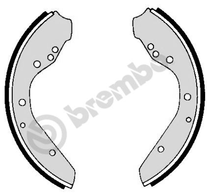 Kit de freins à tambours (Kit de frein arrière) BREMBO H 85 003